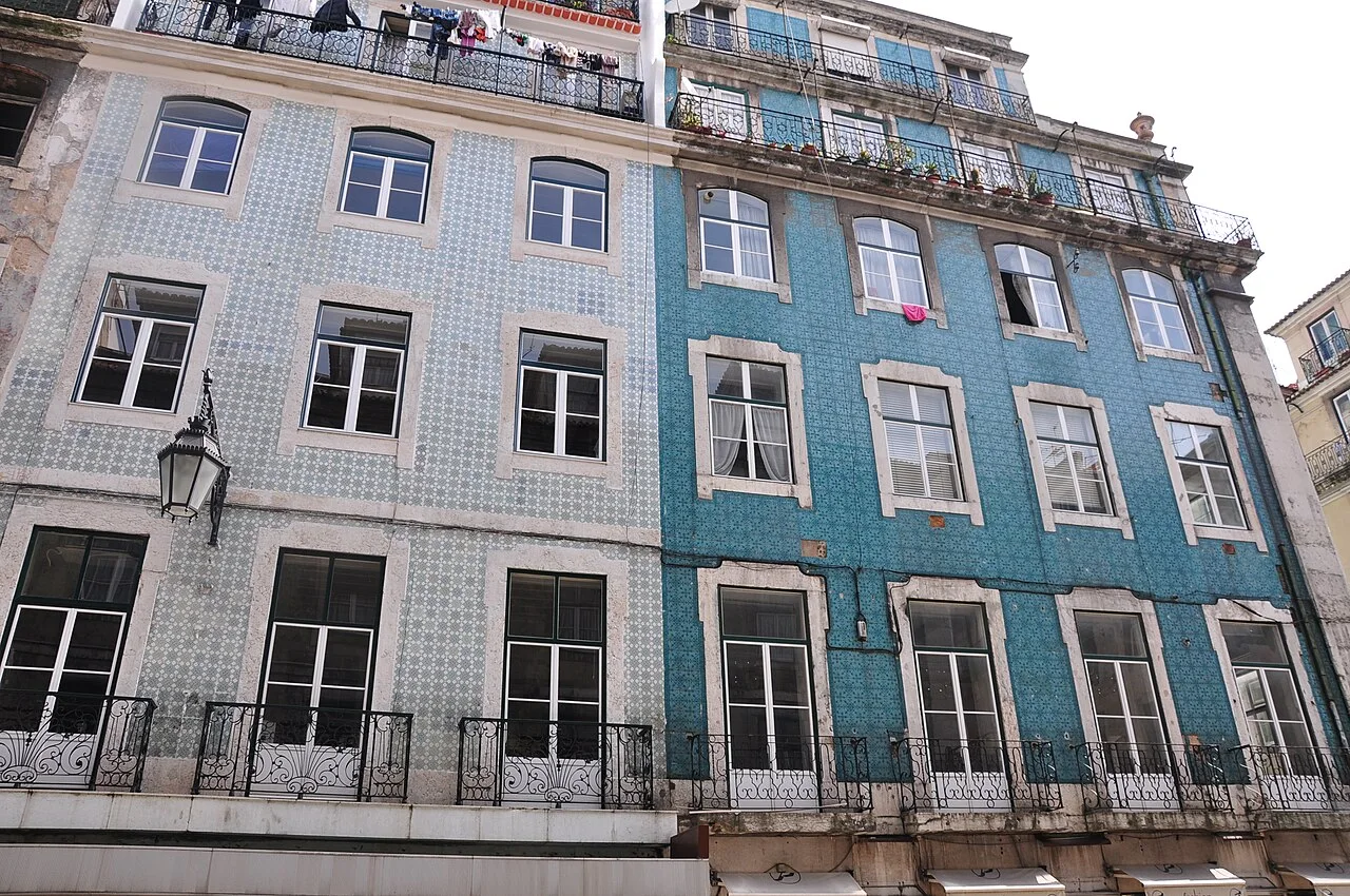 Fachadas tradicionais em Lisboa
