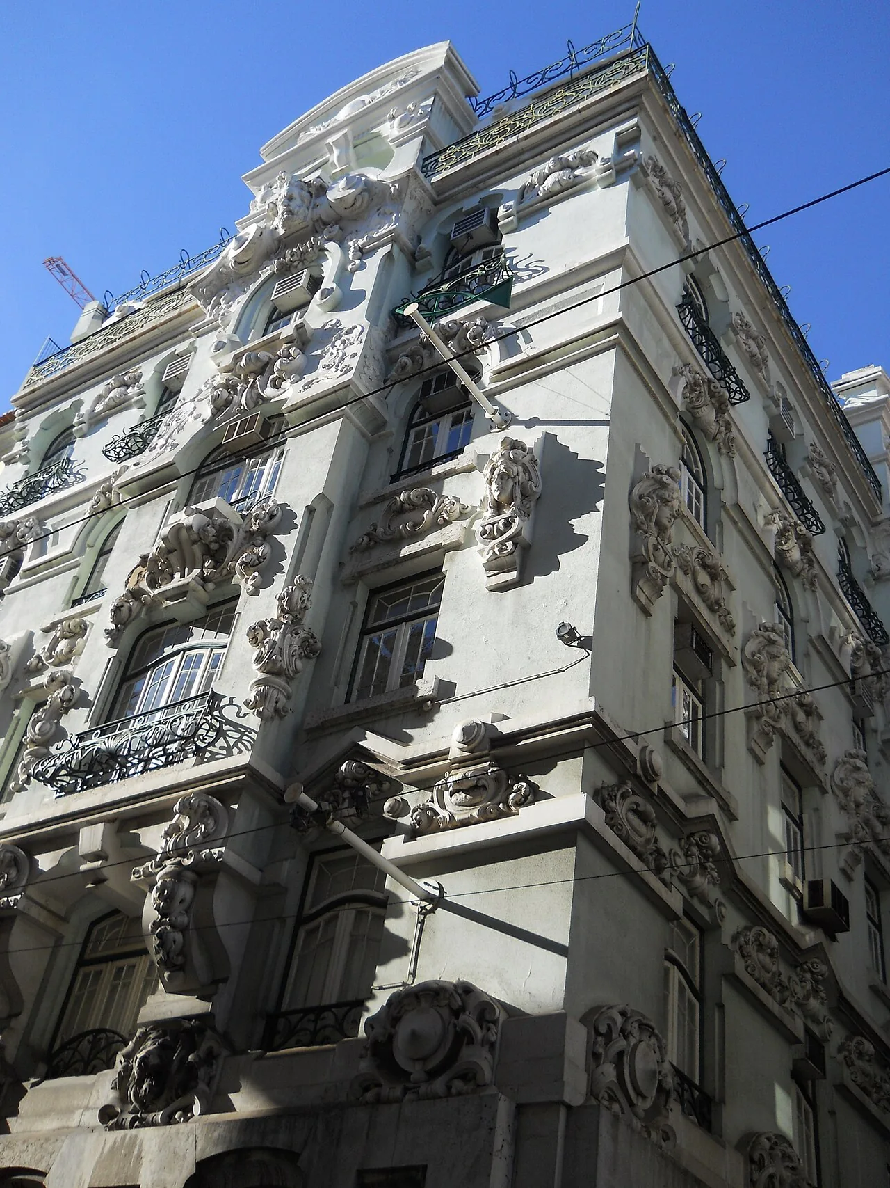 Fachada de edifício em Lisboa