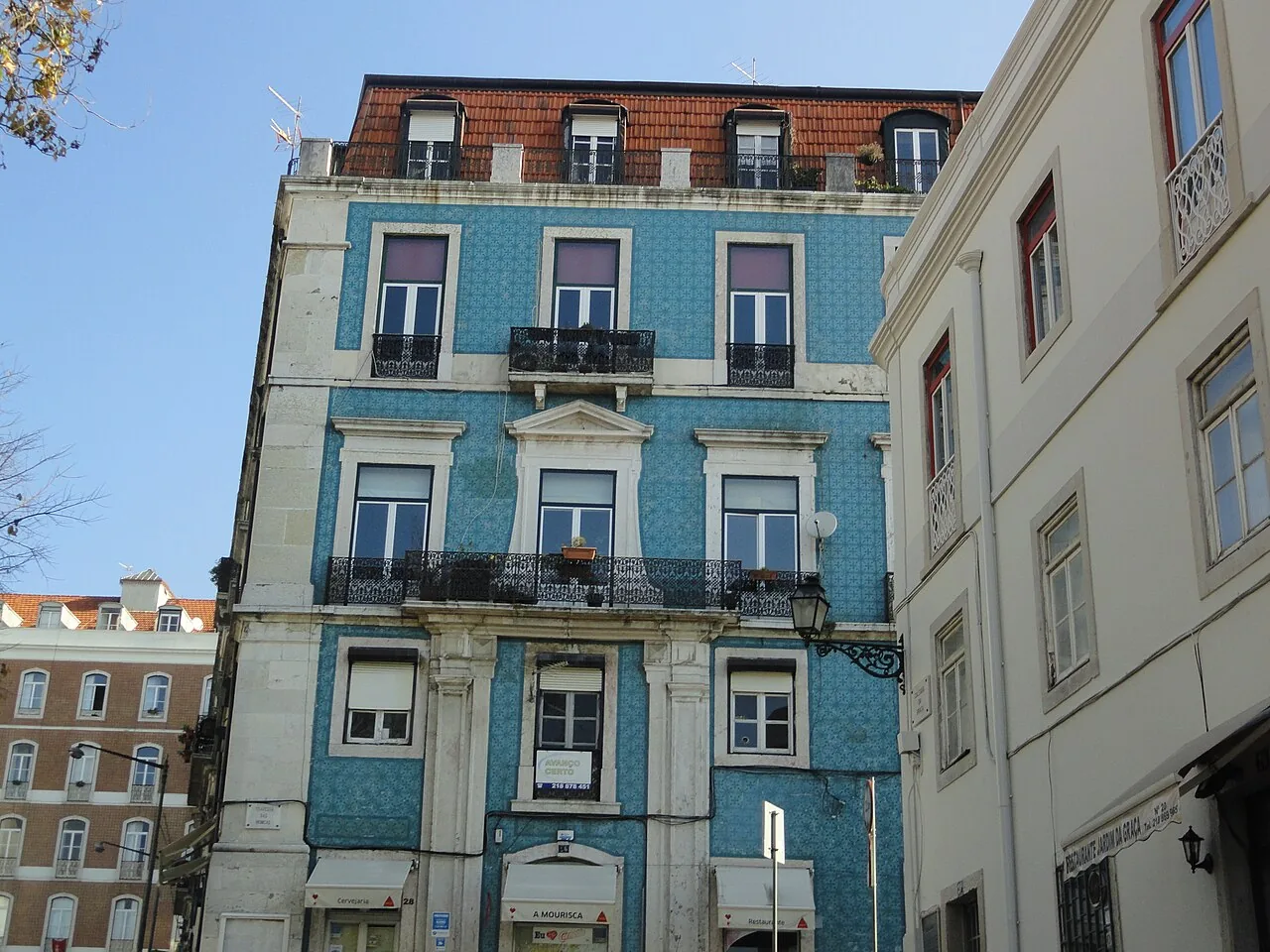 Fachadas e arquitetura urbana em Lisboa